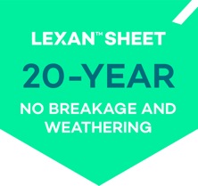 POLYVANTIS - Warranty LEXAN Sheet Vibrant Green RGB